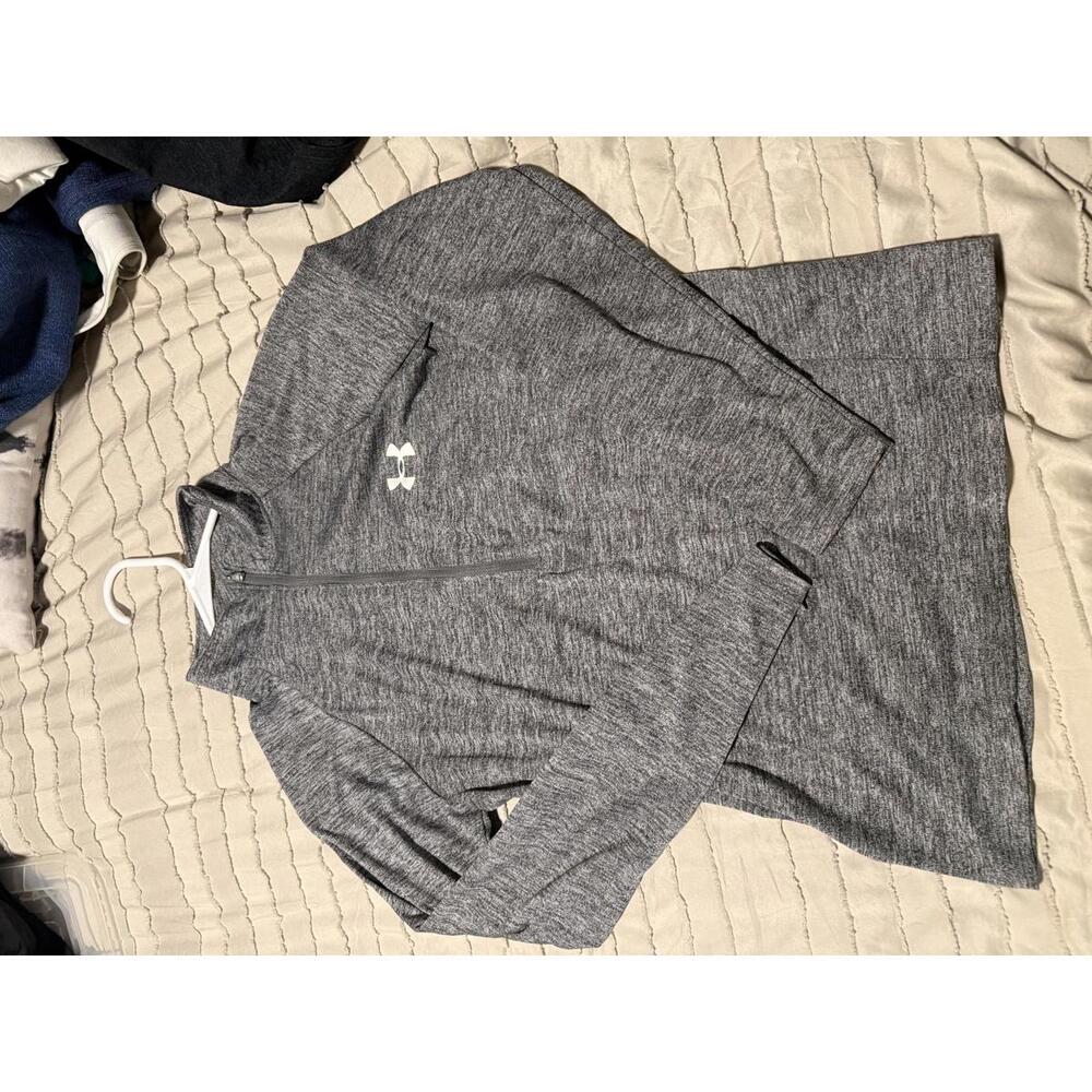 Under Armour Women's Gray Quarter-Zip Activewear Pullover Small
